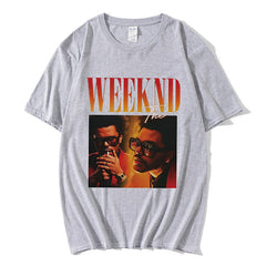 Oversized Summer T-Shirt with Trendy Print for Men