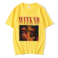 Oversized Summer T-Shirt with Trendy Print for Men