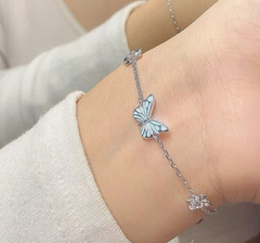 Blue Luminous Smart Butterfly Necklace & Bracelet